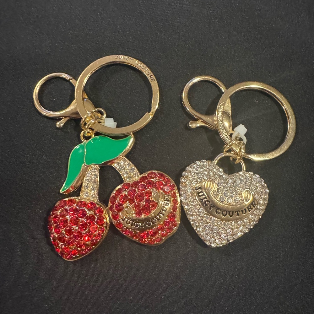Juicy Couture Red Cherry  Keychain